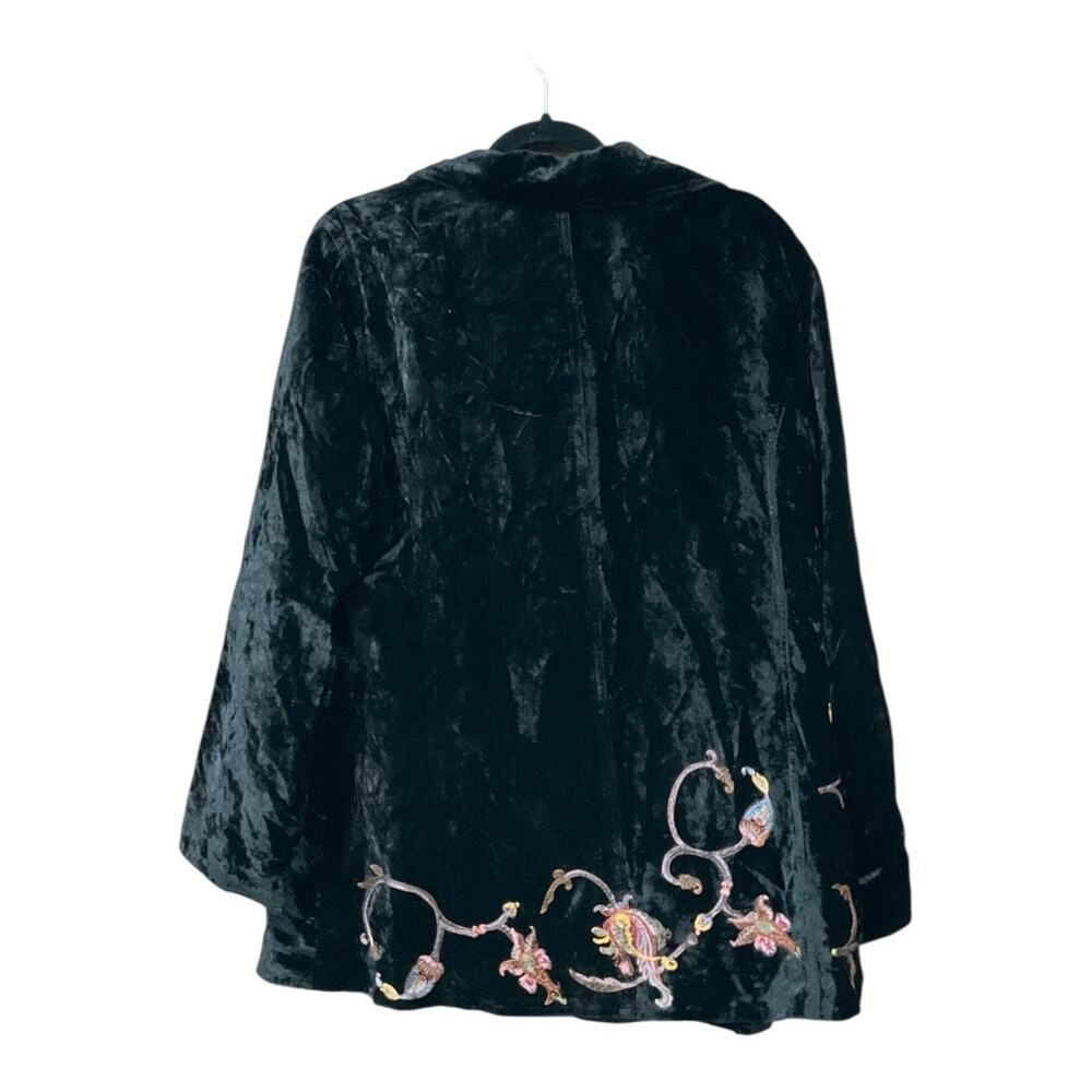 J. Jill Velvet Blazer Large Black - Picture 3 of 3
